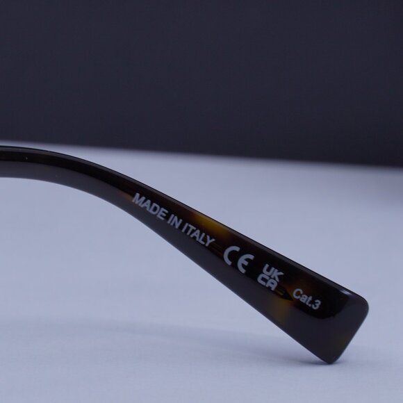 Saint Laurent SL609 CAROLYN 002 Aviator Sunglasses - Havana/Grey - Picture 11 of 12